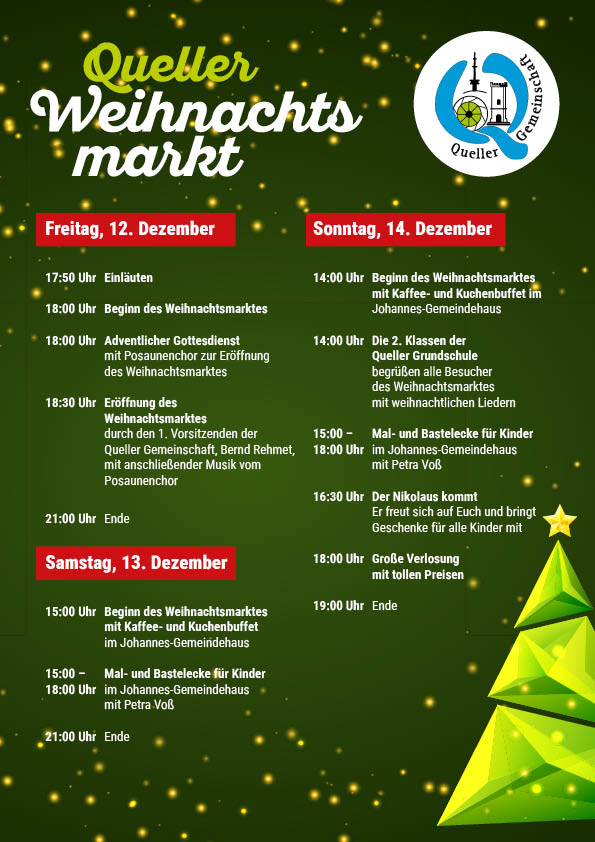 Weihnachtsmarkt Programm 2025