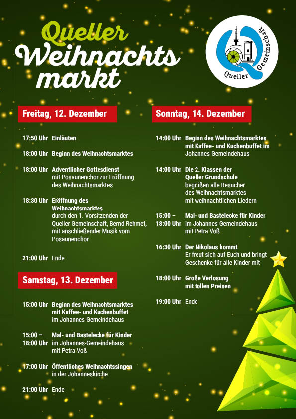 Weihnachtsmarkt Programm 2025